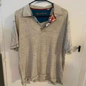 Robert Graham Polo with Floral Accent in Collar